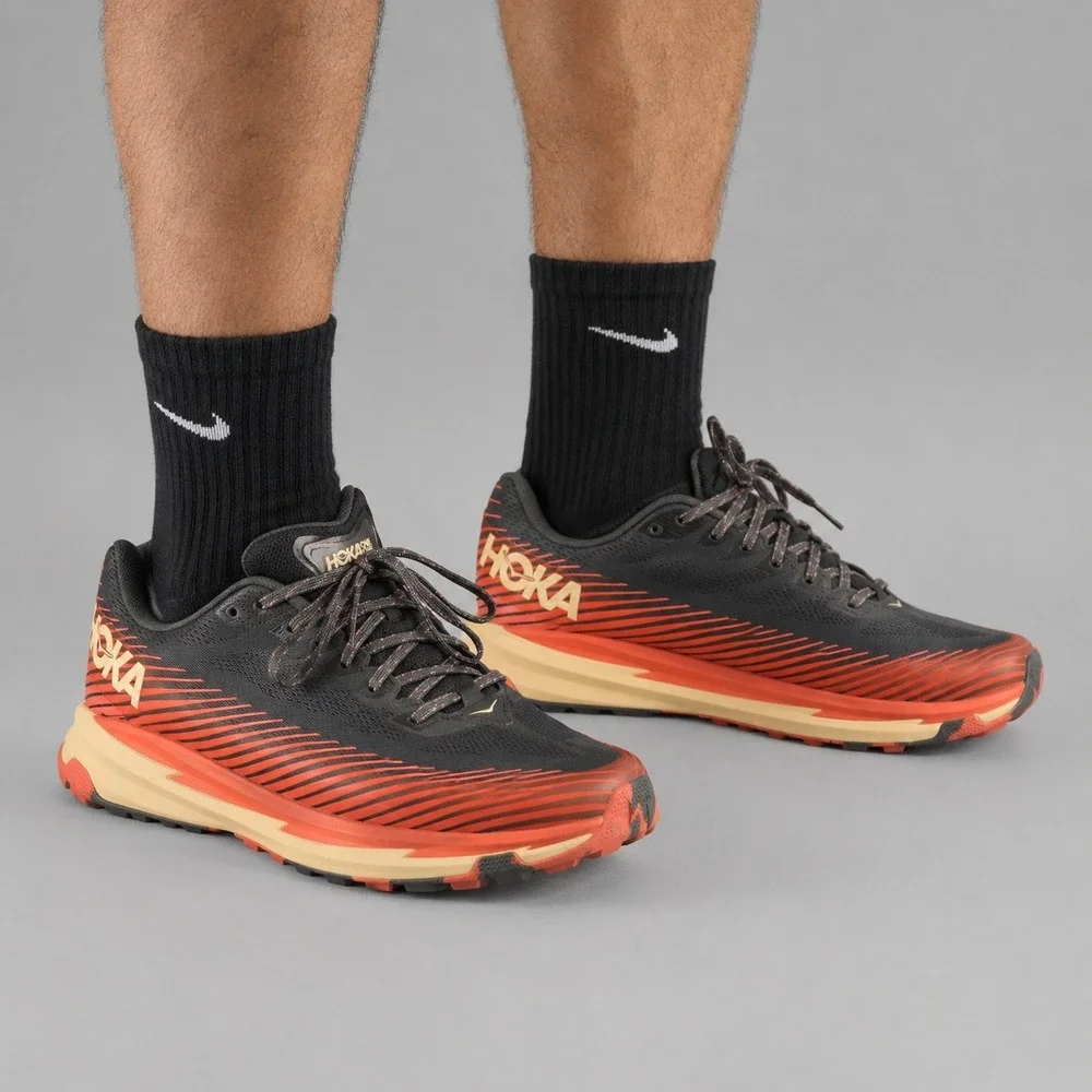 HOKA ONE ONE Torrent 2 Trail Running Shoes Black/Red Men's US 9.5 EU 42